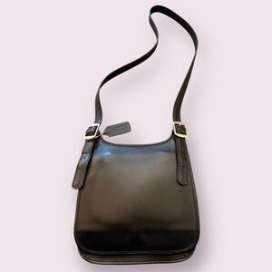 NWOT Coach Black Leather Crossbody Bag